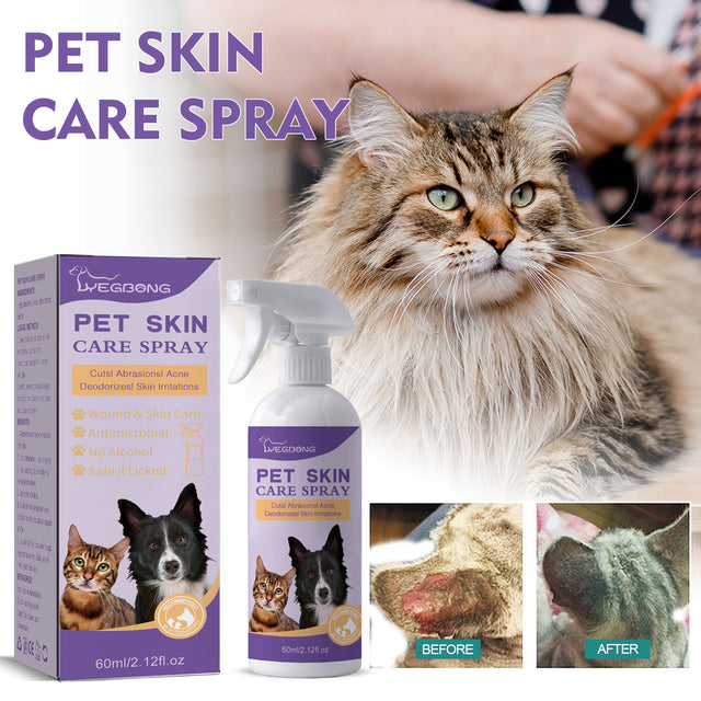 Pet Skin Relief Spray, Relieves Dog And Cat Skin Itchiness Eliminates Mites Cleaning Care Spray - V.I.P Digital Presence