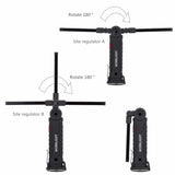 Foldable Flexible Hand Torch Work Light Magnetic Inspection Lamp COB LED Flashlight  Built in Battery USB Charging Port