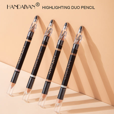 HANDAIYAN Double Head Eyebrow Dual Purpose Pen Eyebrow Bone Raised Bright Bottom High Gloss Face Brightening Concealer Pen - V.I.P Digital Presence