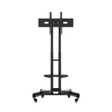 FANCO Universal Rotating TV Stand, suitable for 32-80 inch TVs, adjustable tilt height, maximum VESA 600x400mm (black) - V.I.P Digital Presence
