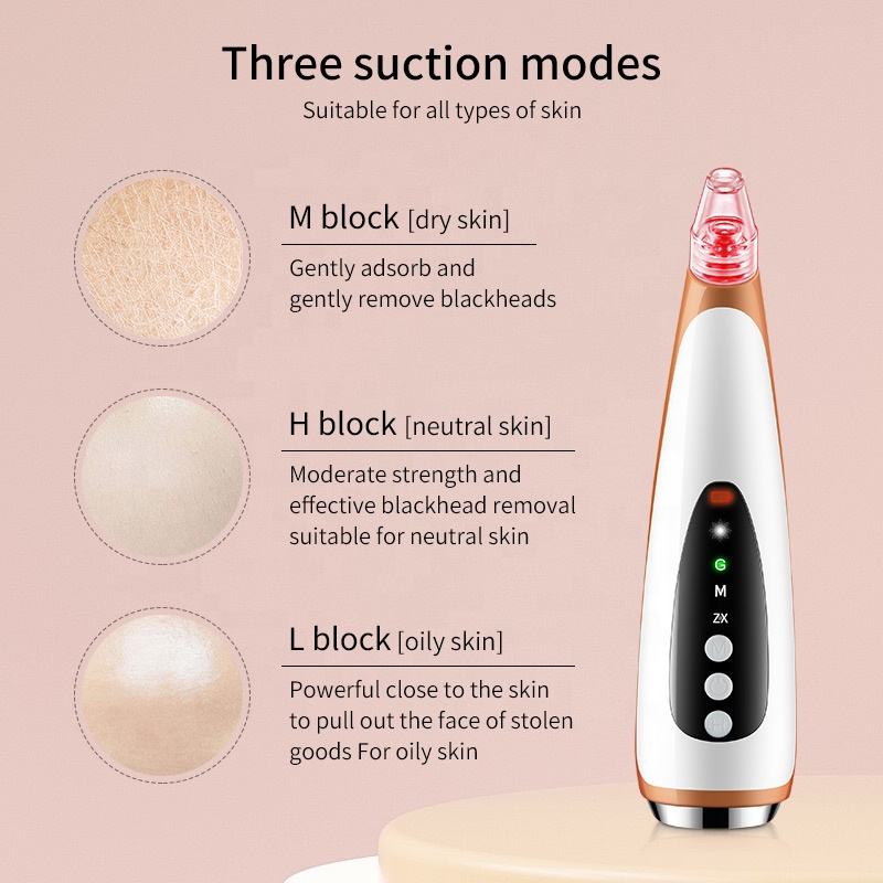 New Electric Suction Blackheads Pore Cleaning Surface Instrument Hot Compress Guide Out Acne Blackheads Beauty Instrument - V.I.P Digital Presence