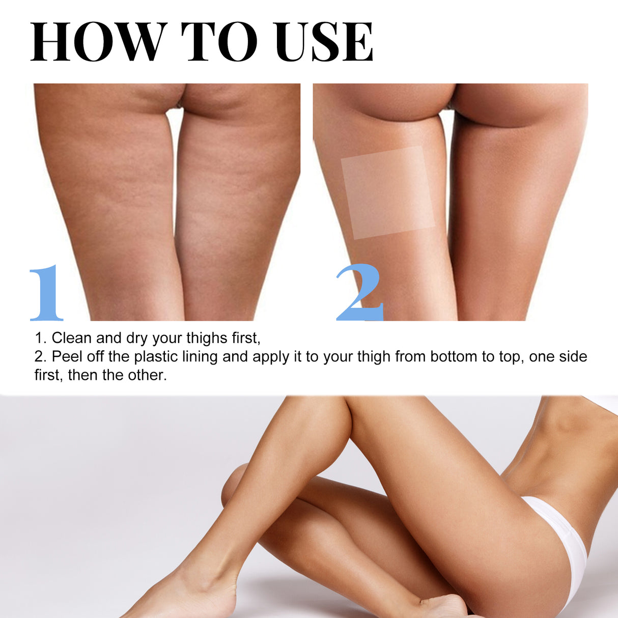 Thigh Lift Tape, Lift Leg Muscle Shaping Beautiful Leg Slimming Stick - V.I.P Digital Presence