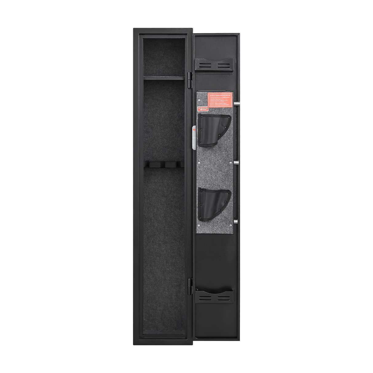 5 gun safes with 3 pistol pockets, quick access biometric adjustable heavy-duty gun rack mounted gun safes - V.I.P Digital Presence