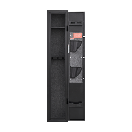 5 gun safes with 3 pistol pockets, quick access biometric adjustable heavy-duty gun rack mounted gun safes - V.I.P Digital Presence