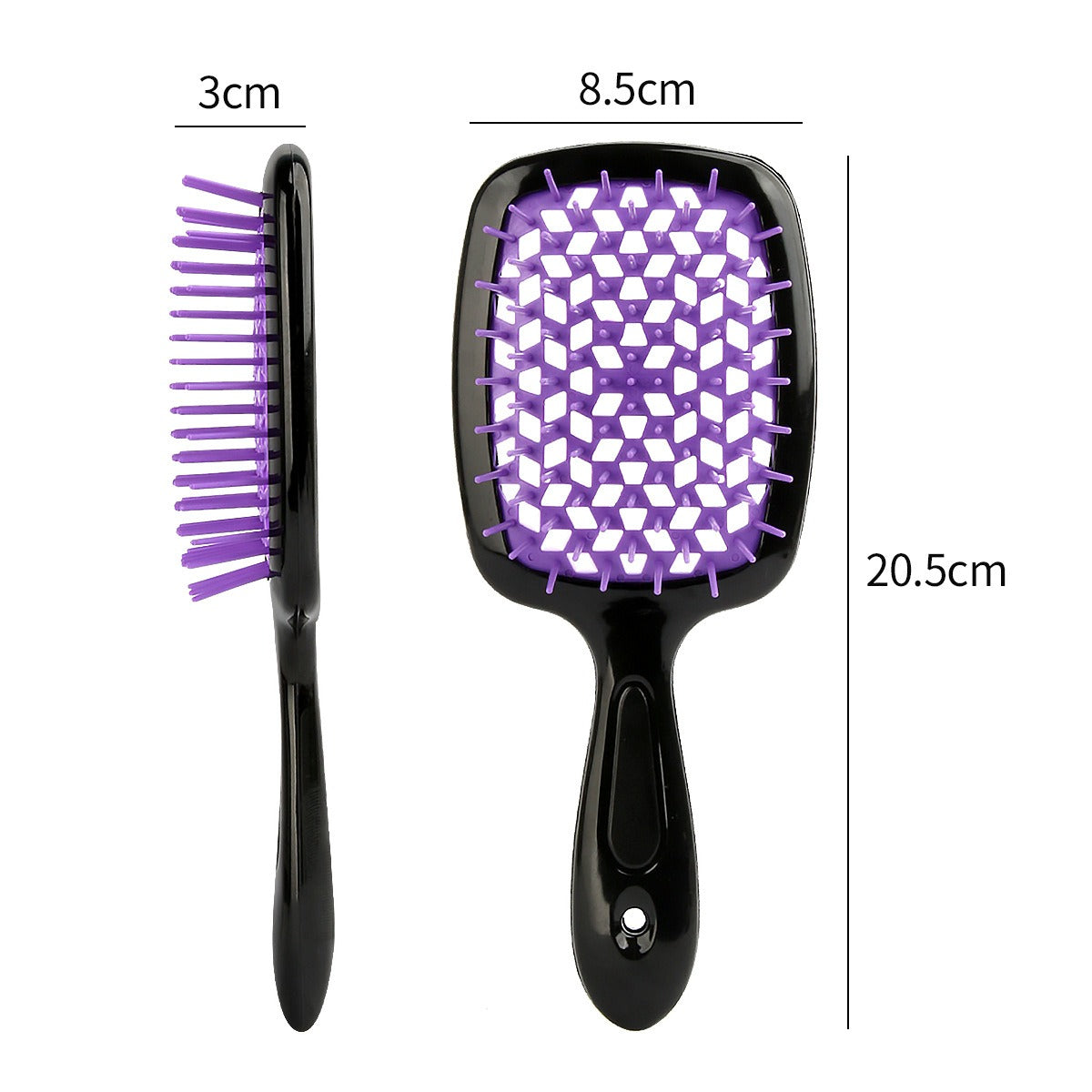 Honeycomb hollow massage comb, smooth hair grid comb, smooth hair dry and wet dual-purpose comb, curly and fluffy hair styling comb - V.I.P Digital Presence