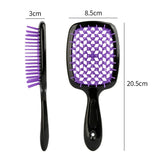 Honeycomb hollow massage comb, smooth hair grid comb, smooth hair dry and wet dual-purpose comb, curly and fluffy hair styling comb - V.I.P Digital Presence