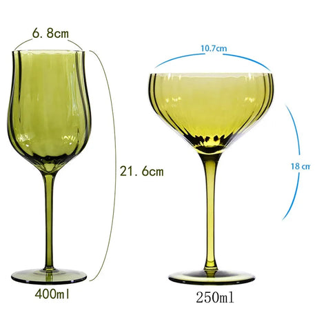 4/2/1Pcs Creative French Medieval Red Wine Glass Hand Blown Margarita Cocktail Goblet Glass Cup Dense Edges Vintage Flower Bloom - V.I.P Digital Presence