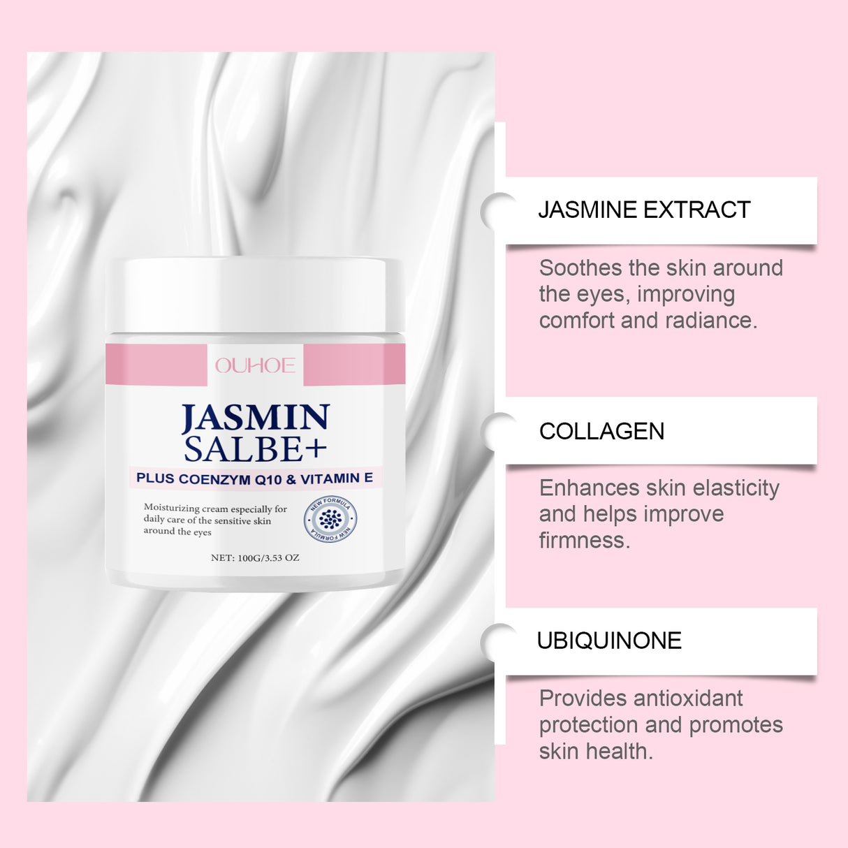 Collagen Eye Cream, Moisturizes Skin Around Eyes, Reduces Dry Lines, Moisturizes And Soften Eyes