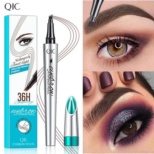 Imitation wild eyebrow waterproof and non smudging four claw forked liquid eyebrow pencil - V.I.P Digital Presence
