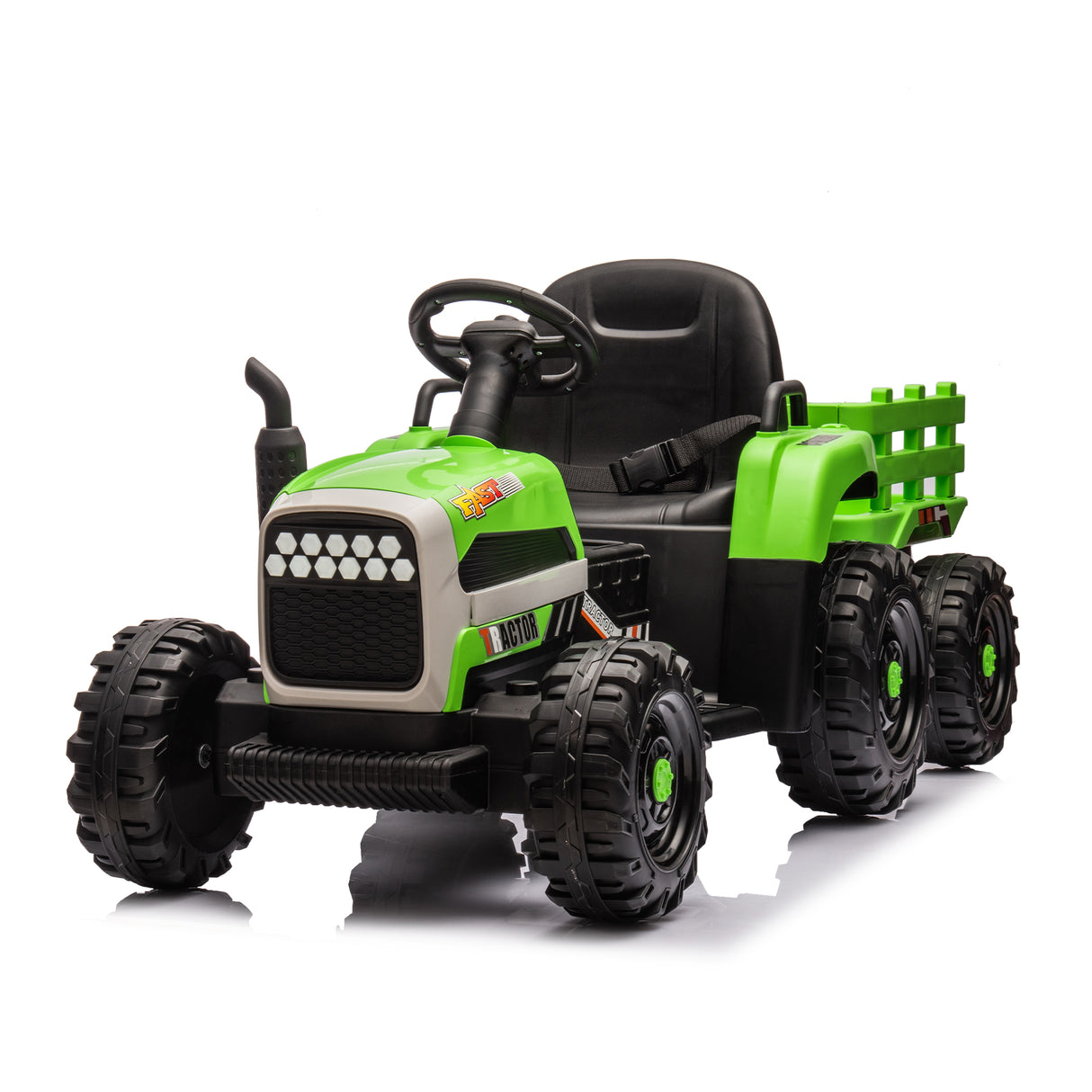 Children's electric tractor toy, powered by 24V battery, 200w * 2 motor 1.86-4.97MPH/remote control three speed adjustable - V.I.P Digital Presence