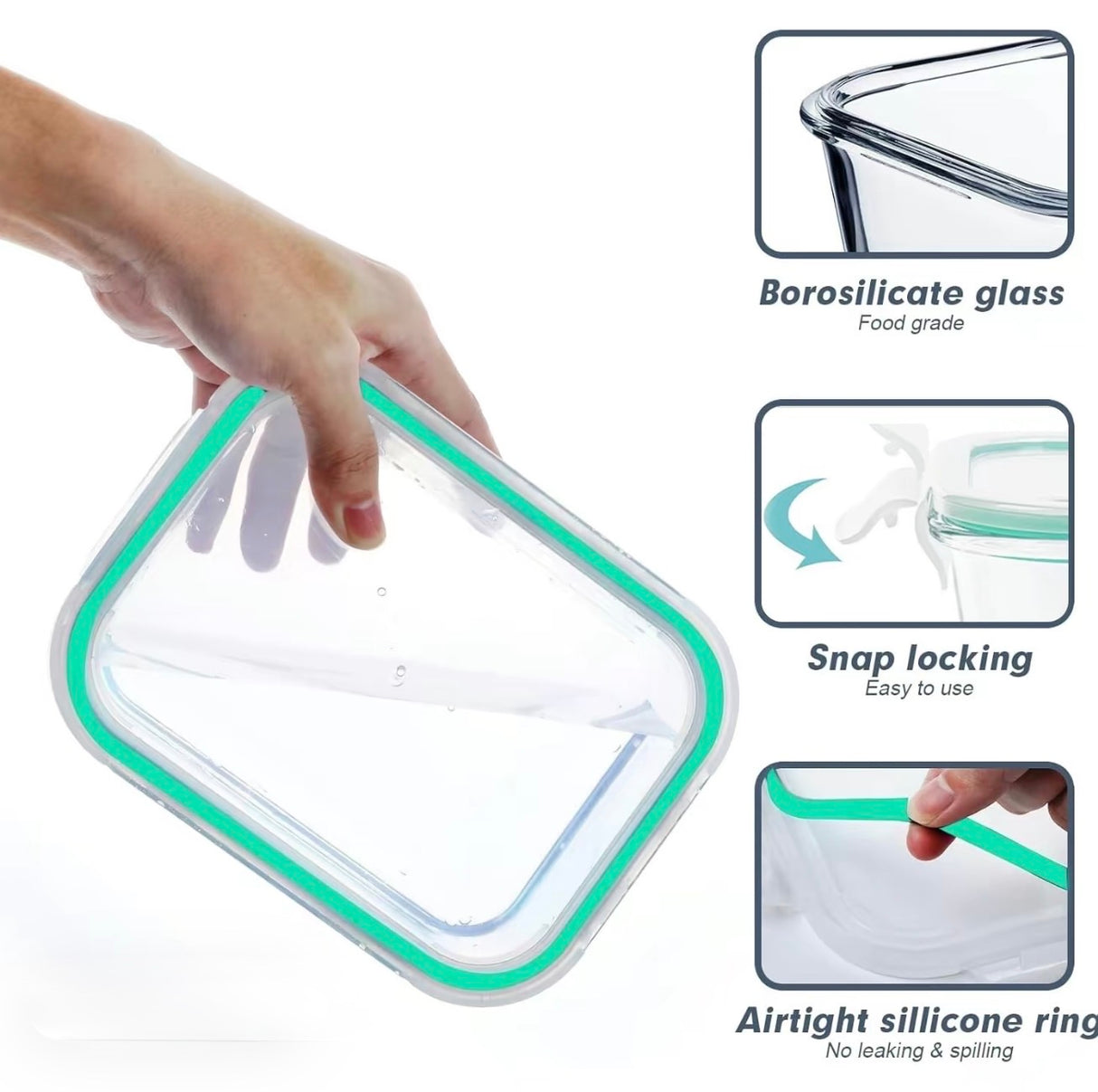 FreshSeal Glass Storage Set