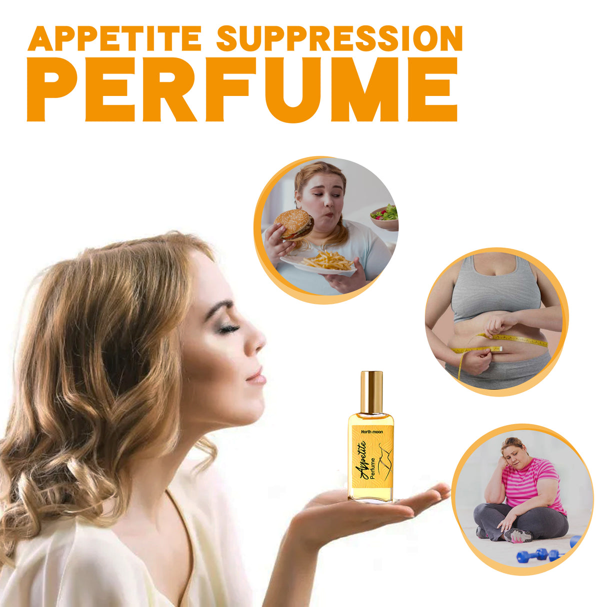 North moon Appetite Suppression Perpume, Light Fragrance Natural Fragrance Body Firming Skin Belly Bye Meat Slimming Spray - V.I.P Digital Presence