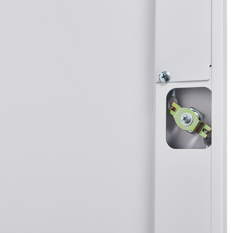 Metal storage cabinets, lockable cleaning tool cabinets, high broom tool organizers, and large storage cabinets in storage store - V.I.P Digital Presence