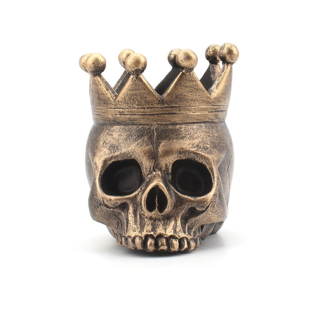New resin crown skull candlestick candle base - V.I.P Digital Presence