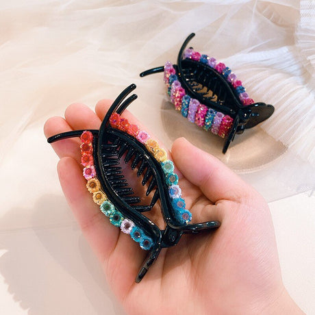 New Colorful Rainbow Hair Claws For Women Girls Hair Holder Clip Sweet Headband Hair Style Make Hairpin Fashion Hair Accessories - V.I.P Digital Presence