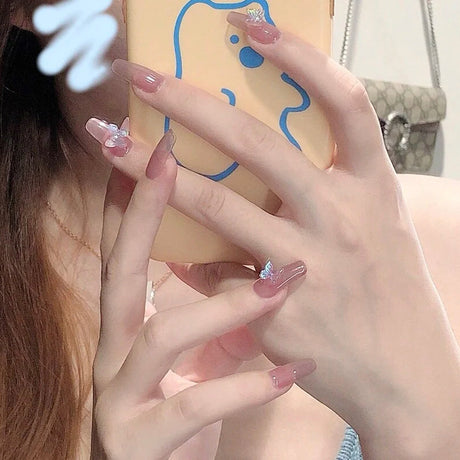 Aurora Butterfly Manicure Wearing Nail Detachable Nail Patch Nail Patch Nail Patch Ballet Nail Coffin Nail - V.I.P Digital Presence
