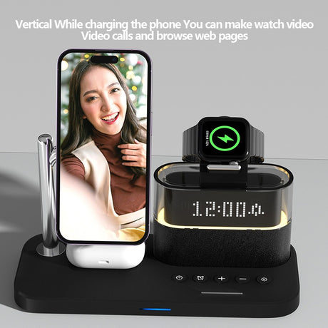 Magnetic wireless charger 3 in 1 wireless charger clock wireless charger suitable for Apple 3 in 1 wireless charger - V.I.P Digital Presence