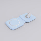 3-in-1 dual foldable wireless charger suitable for wireless charging of Apple Watch and iPhone - V.I.P Digital Presence