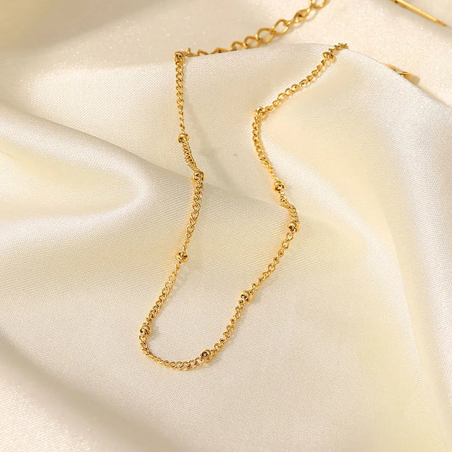 Stainless Steel Bead Anklet - V.I.P Digital Presence