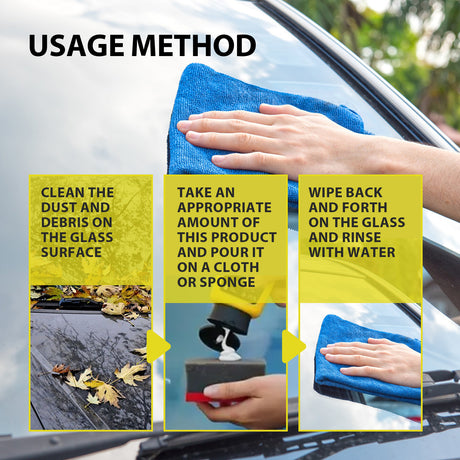 Oil Film Cleaning Emulsion, Car Windshield Window Stain Cleaning Anti-Rain And Fog Cleaning Agent - V.I.P Digital Presence