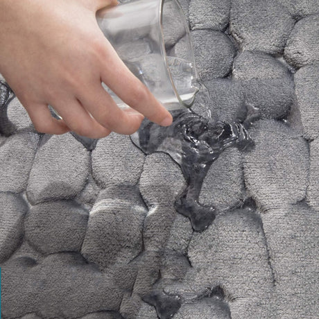 Cobblestone Embossed Bathroom Bath Mat Non-slip Carpets In Wash Basin Bathtub Side Floor Rug Shower Room Doormat Memory Foam Pad - V.I.P Digital Presence