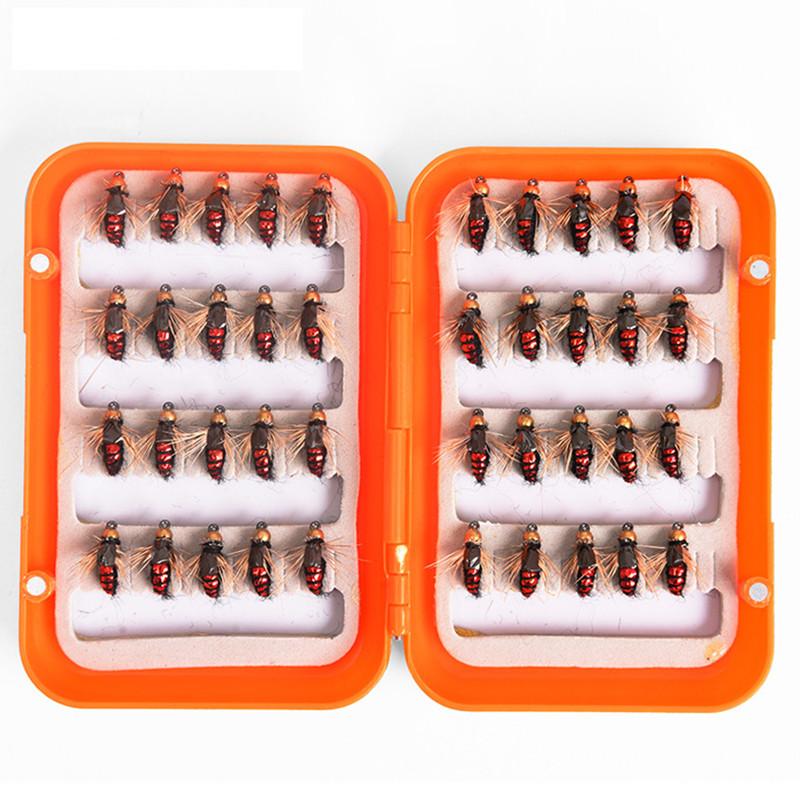 LEO 40pcs/box Fly Fishing Flies Lure High Carbon Steel Fly Tying Hooks for Trout Fishing Artificial Flies - V.I.P Digital Presence