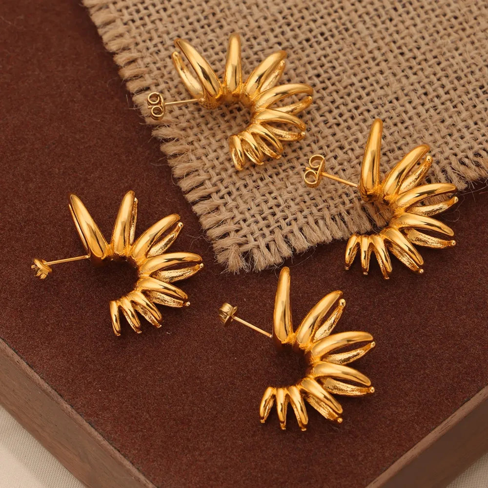 Titanium Steel Irregular Shape Earrings - V.I.P Digital Presence