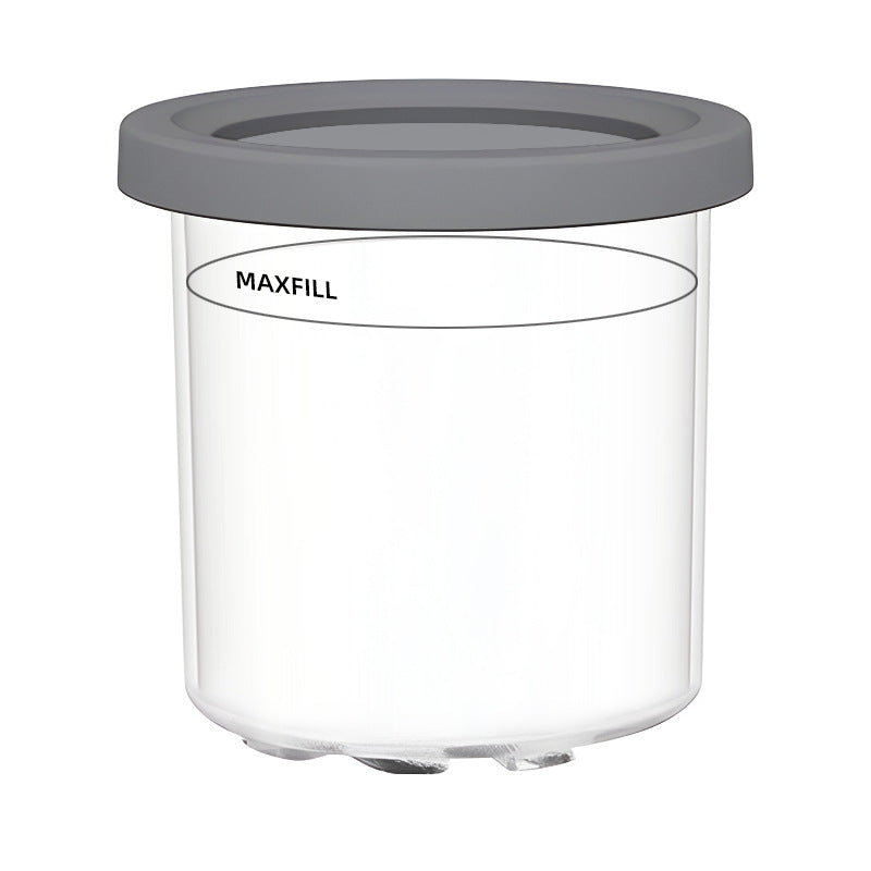 4-Pack Replacement Containers & Lids for Nin-ja Creami Deluxe Pints, 16oz, Compatible with NC299AMZ & NC300s, Original Grey - V.I.P Digital Presence