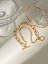 18K Gold-Plated Stainless Steel Chain Bracelet - V.I.P Digital Presence