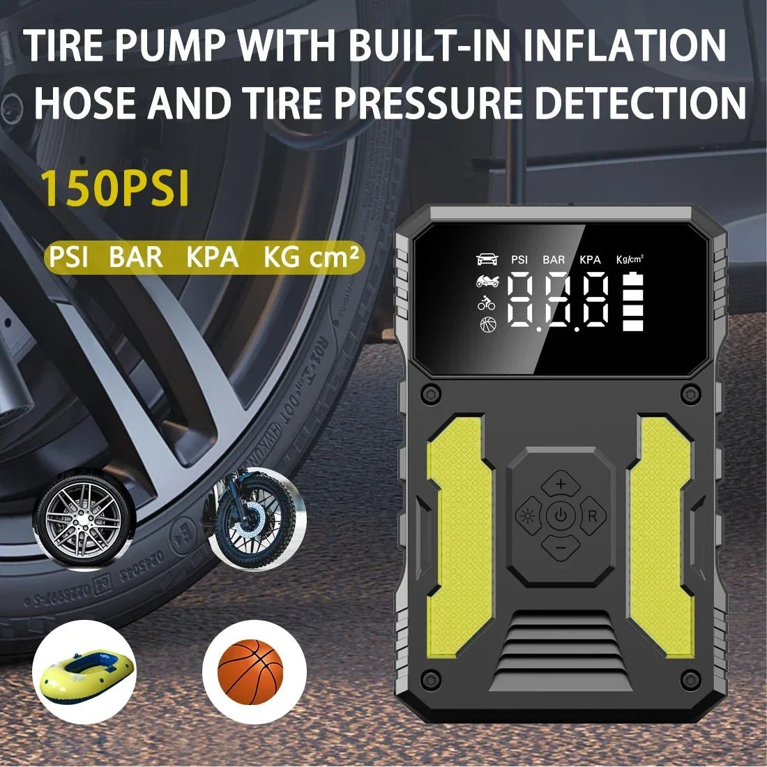 12V Lithium  Booster Jump Starter and Air Compressor - V.I.P Digital Presence