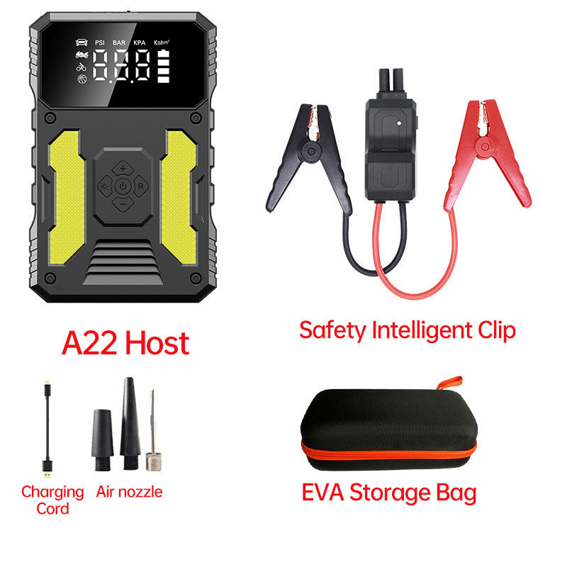 12V Lithium  Booster Jump Starter and Air Compressor - V.I.P Digital Presence