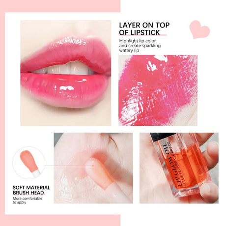 Ibcccndc Lip Oil Lip Balm Moisturizing Lip Glaze Transparent Toot Lip Nectar Lip Oil - V.I.P Digital Presence
