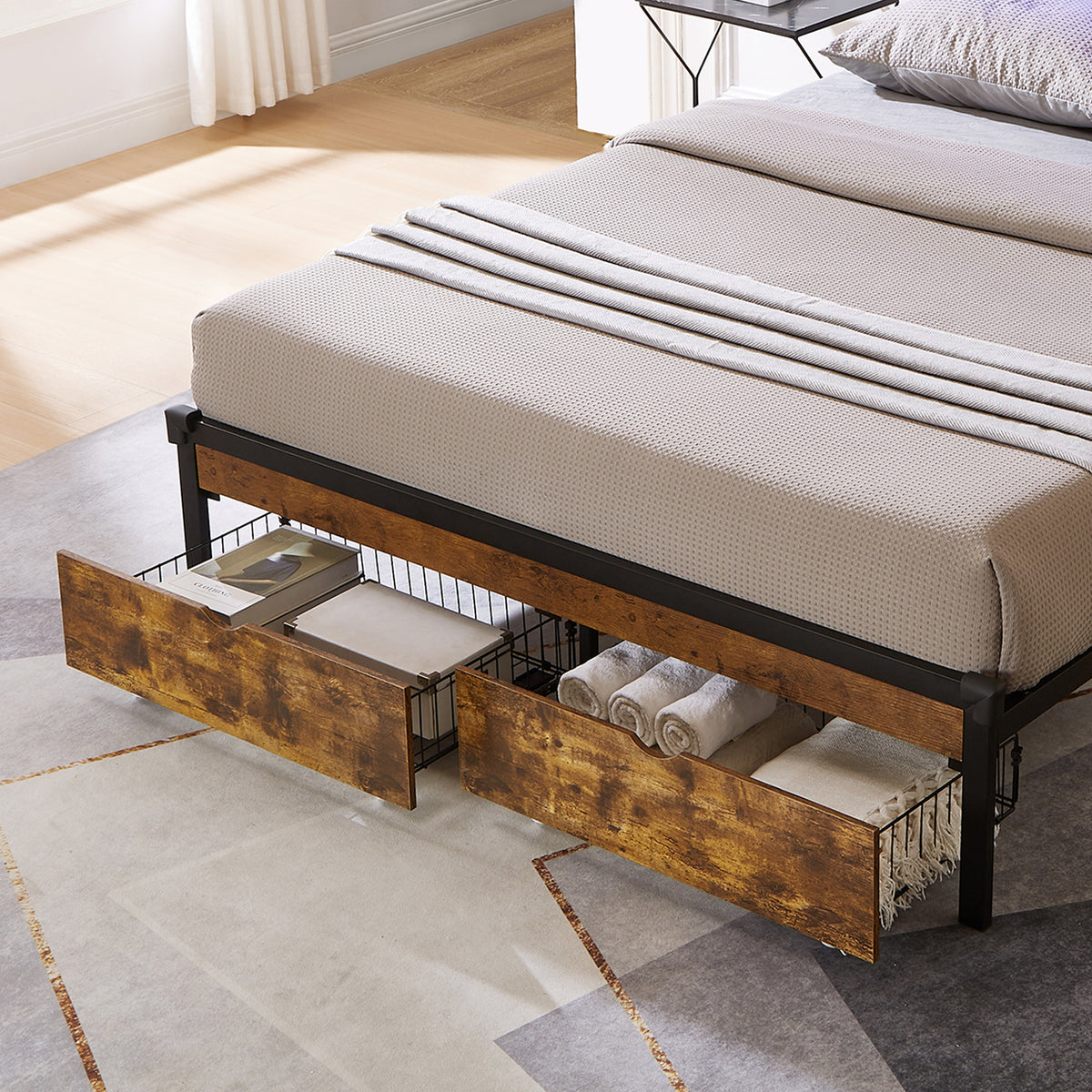 QUEEN BED DRAWERS - V.I.P Digital Presence