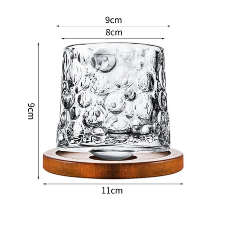 Hand drawn rotating glass cups multiple multi-purpose whiskey glasses rotating glass cups - V.I.P Digital Presence
