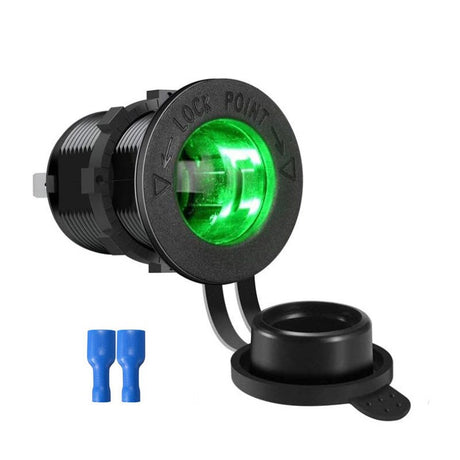 Car Cigarette Lighter Socket 12V-24V Waterproof Plug Power Outlet Adapter for Marine Boat Motorcycle Truck RV ATV with Wire D5 - V.I.P Digital Presence