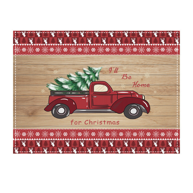 New Christmas dining mat table decoration anti fouling and heat-insulating Western style mat - V.I.P Digital Presence