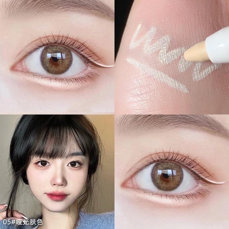 1Pcs  Diamond Glitter Eyeshadow Liner Pencil Face Makeup Highlighter Long lasting Matte Pink Silkworm Champagne Gold Eyeliner Pen - V.I.P Digital Presence