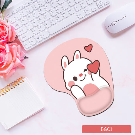 Silicone wrist mouse pad female comfortable computer soft non-slip hand rest pad thick non-slip wrist rest cute game pad - V.I.P Digital Presence