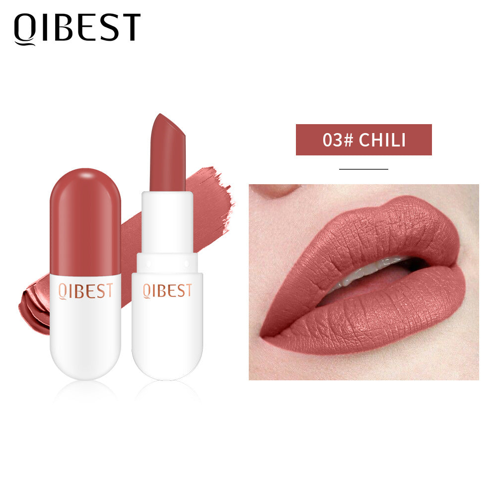 QIBEST Mini Capsule Lipstick Velvet Matte Lipstick Long Lasting Waterproof Pill Lipstick - V.I.P Digital Presence