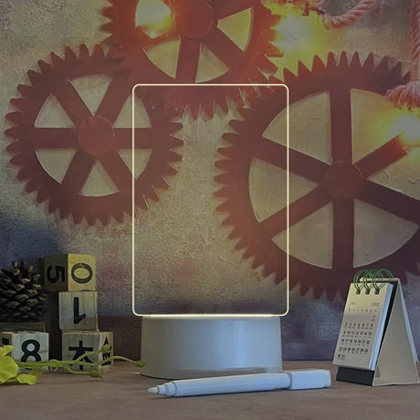 Take Down Notes And Light Up Your Space Transparent Luminous Acrylic Noteboard - V.I.P Digital Presence