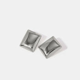 Stainless Steel Rectangular Stud Earrings - V.I.P Digital Presence