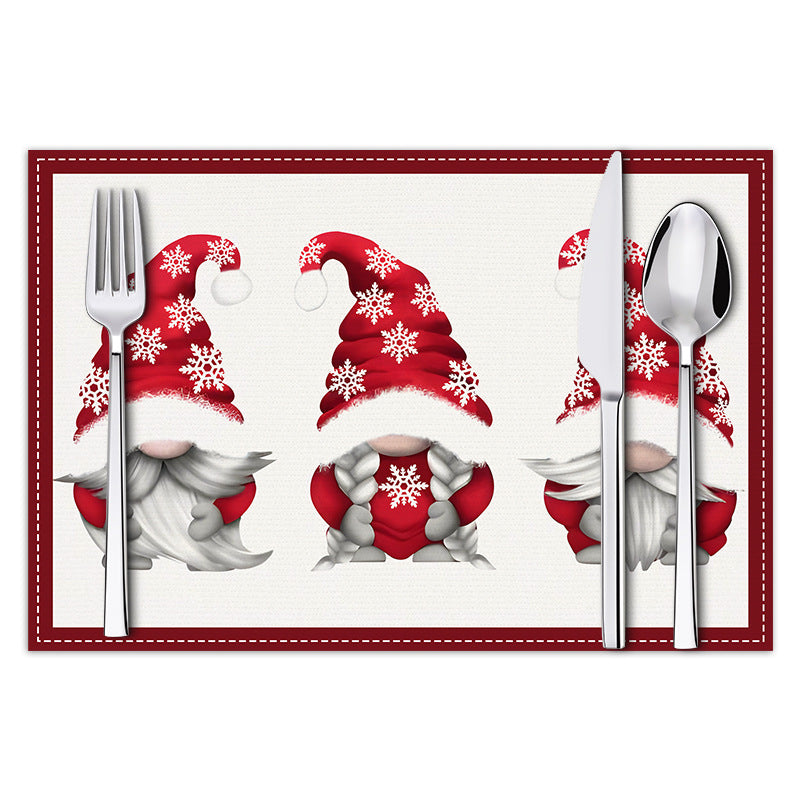 Christmas Dwarf Meal Mat Christmas Day Kitchen Table Decoration Insulation Mat Printed Table Mat - V.I.P Digital Presence