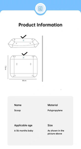 Child's Floor - Mounted Food Catcher for Self - Feeding (Not Included with Chair) - V.I.P Digital Presence