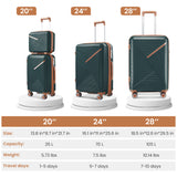 Luggage set of 4 pieces (14/20/24/28) with 4 360 degree silent rotating wheels made of PP material and durable TSA lock - V.I.P Digital Presence