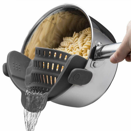 Silicone pasta filter wide mouth drain water filter vegetable and fruit filter clamp pot edge drain block - V.I.P Digital Presence