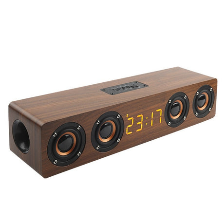 Home theater portable column Bluetooth Speaker Wireless wood speaker Alarm Clock Radio subwoofer Soundbar for TV speaker AUX USB - V.I.P Digital Presence