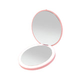 Mini portable LED light-emitting makeup mirror round stackable lighted beauty mirror - V.I.P Digital Presence