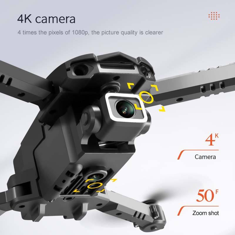 Dron S128 de tres lados para evitar obstáculos, cuadricóptero con cámara dual 4K y fotografía aérea HD, miniavión de control remoto de altura fija 