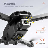 Dron S128 de tres lados para evitar obstáculos, cuadricóptero con cámara dual 4K y fotografía aérea HD, miniavión de control remoto de altura fija 