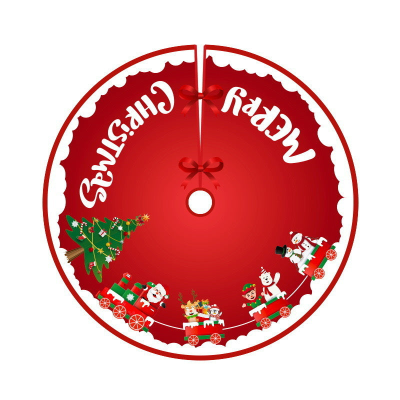 Deer Head Snowflake Santa Claus Gift Box Series Christmas Tree Bottom Decoration Apron Atmosphere Decoration - V.I.P Digital Presence